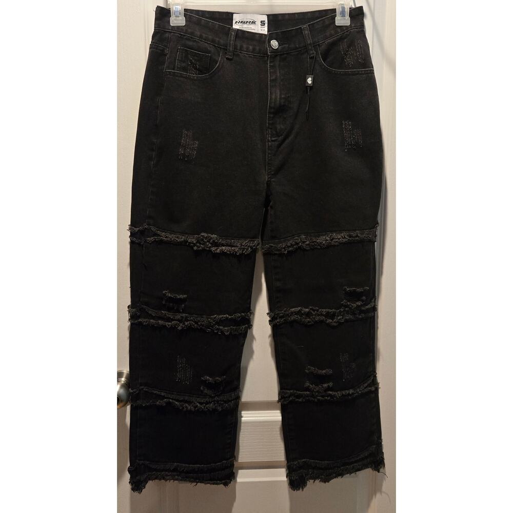 NWOT Heartbreak Hotel HBRK Distressed Denim black sz S